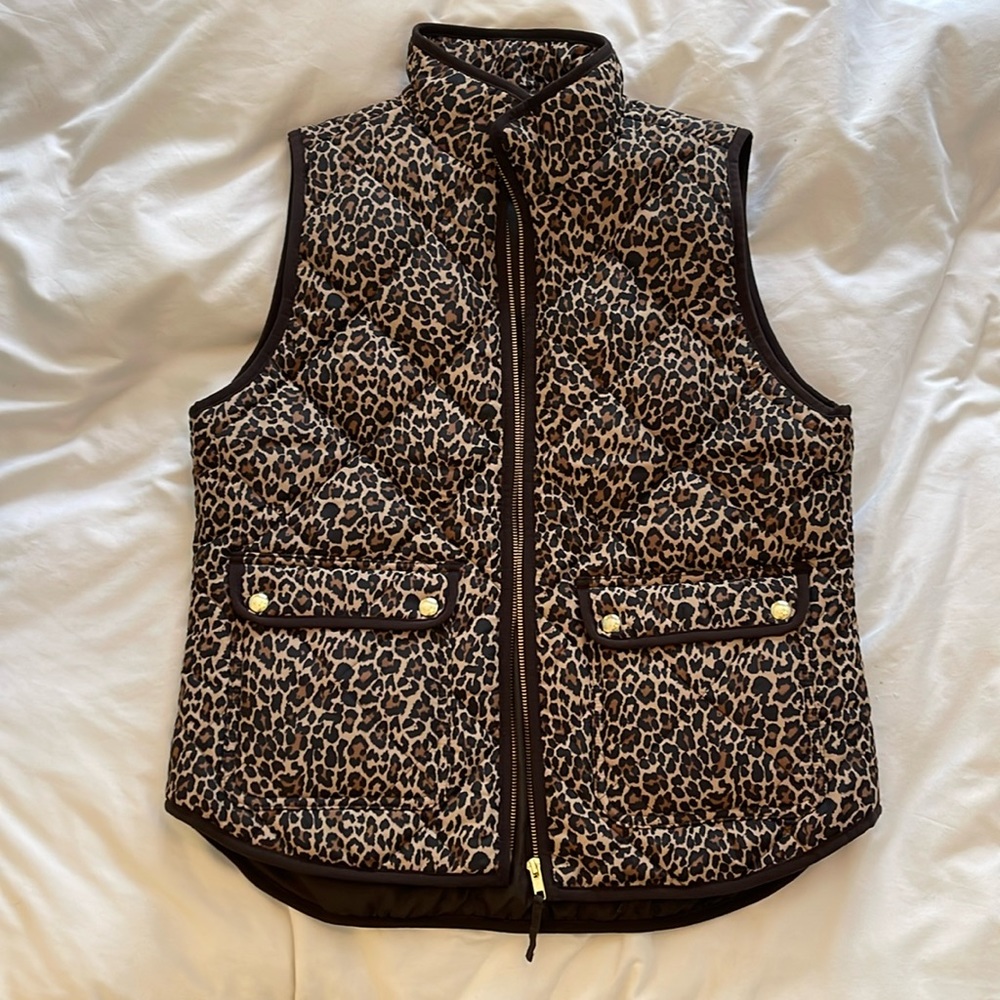 Cheatah j crew factory vest